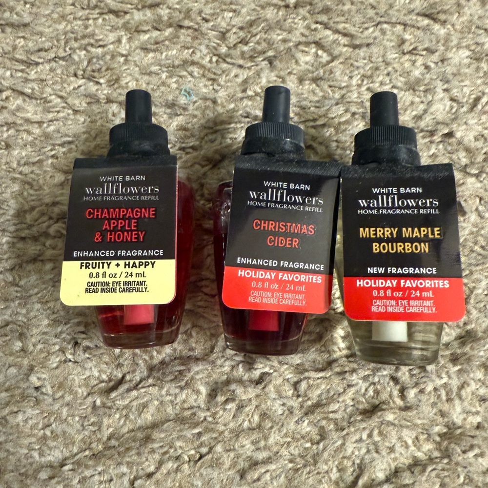 Bath & Body Works Christmas Cider & Cocktail Wallflower Set of 3